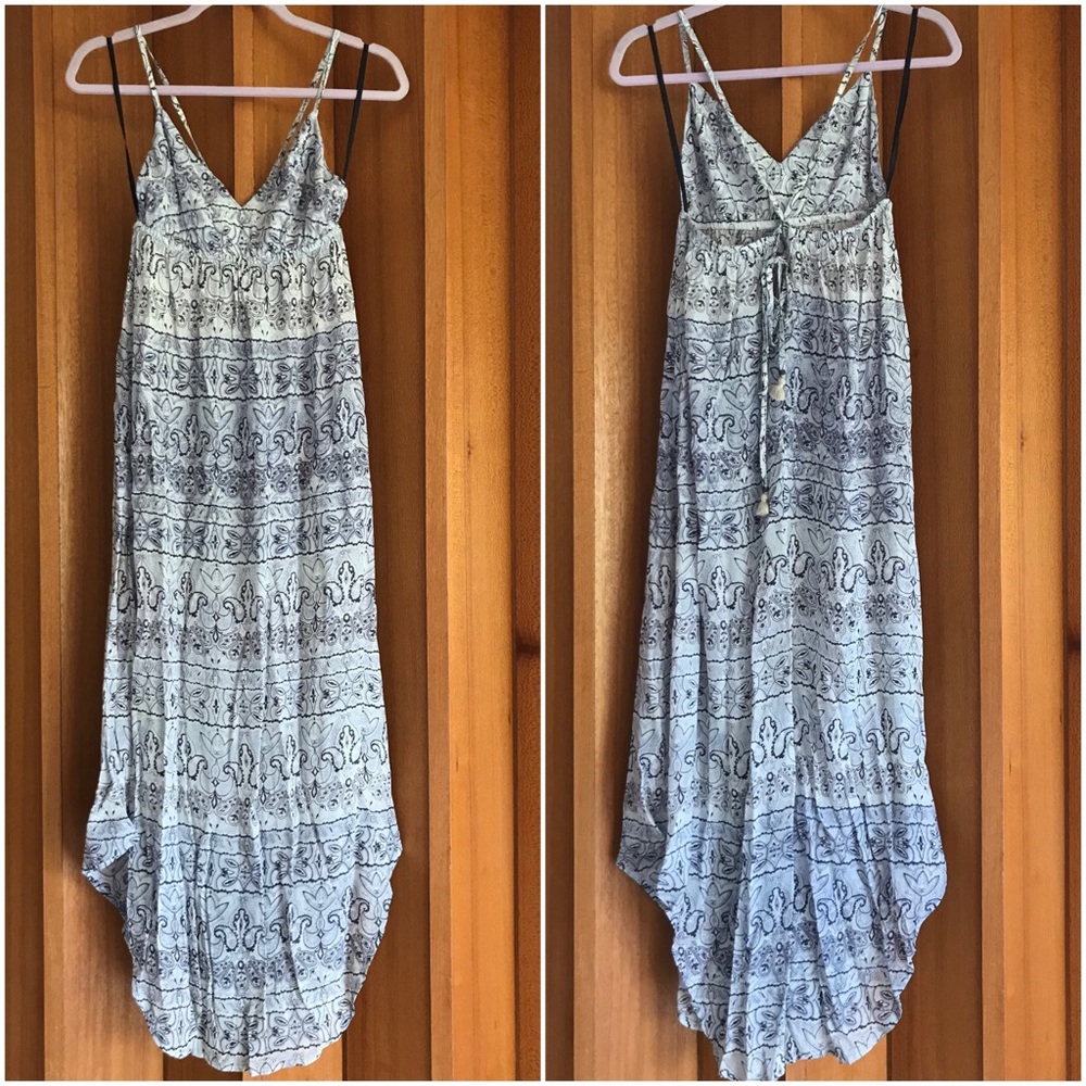 Gypsy05 Cross Back Maxi Dress